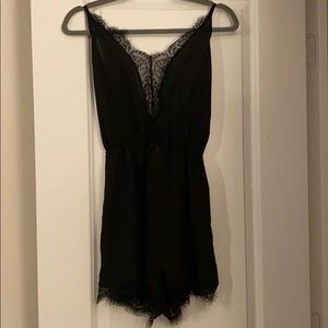 Black Lacey romper